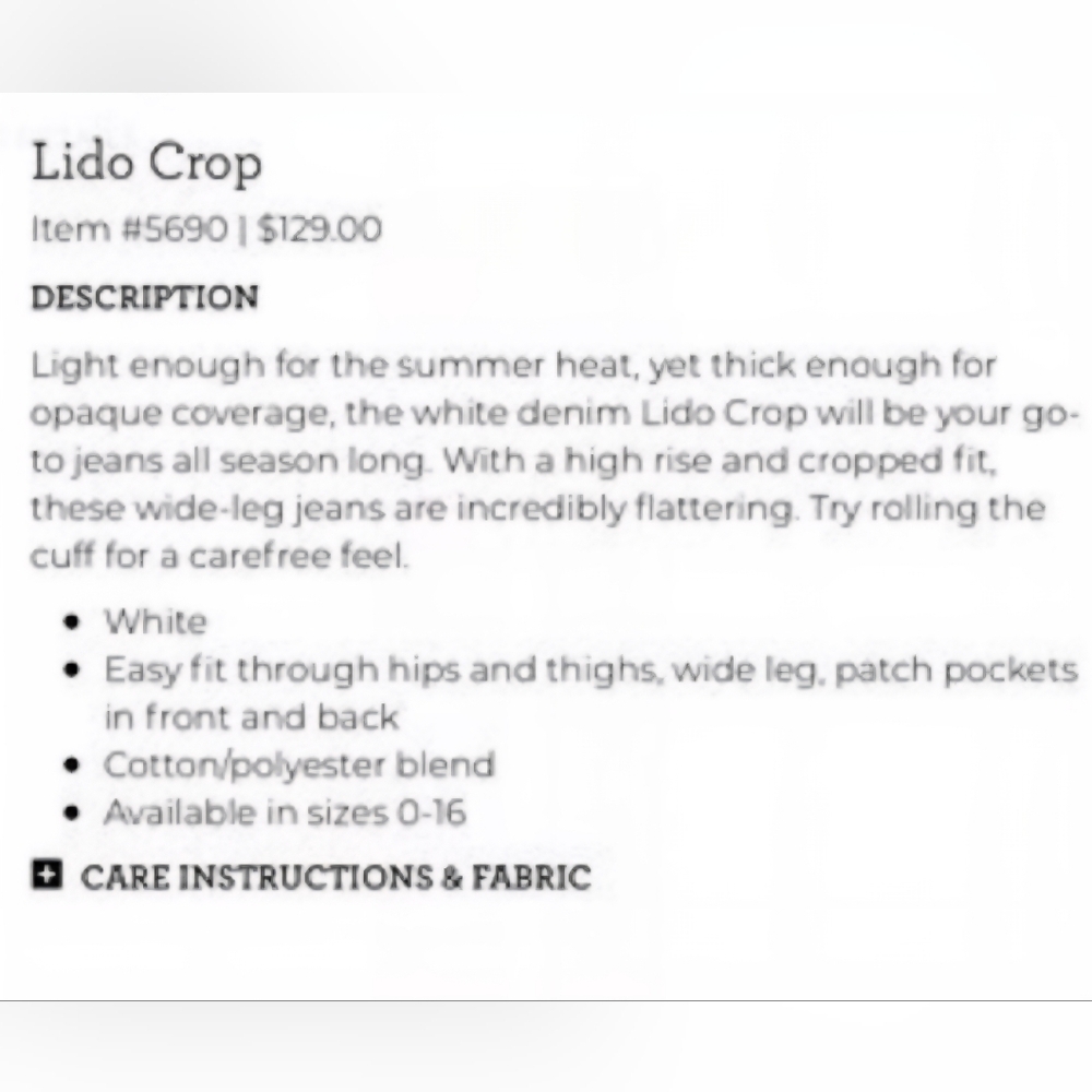CAbi Lido Crops - Picture 7 of 7